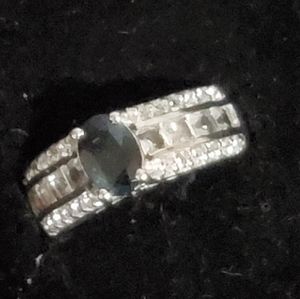 One Beautiful Stone Sterling Silver Ring